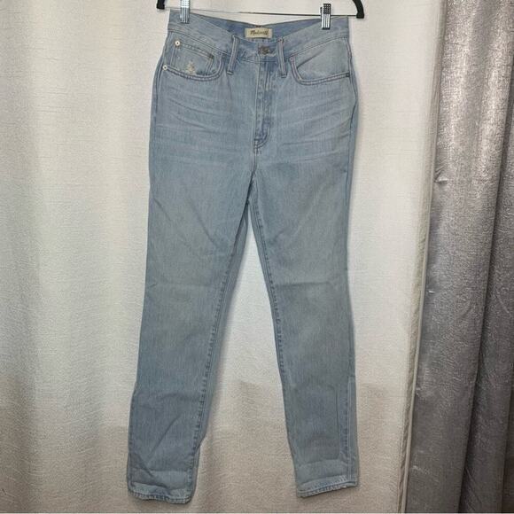Madewell Full Length Straight Leg jeans high rise in Fitzgerald Wash size 27 - Picture 2 of 11
